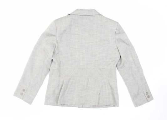 NEXT Womens Grey Jacket Blazer Size 16 Button