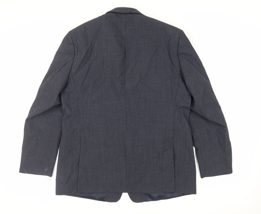 Hammond & Co. Mens Blue Striped Wool Jacket Suit Jacket Size 46 Regular