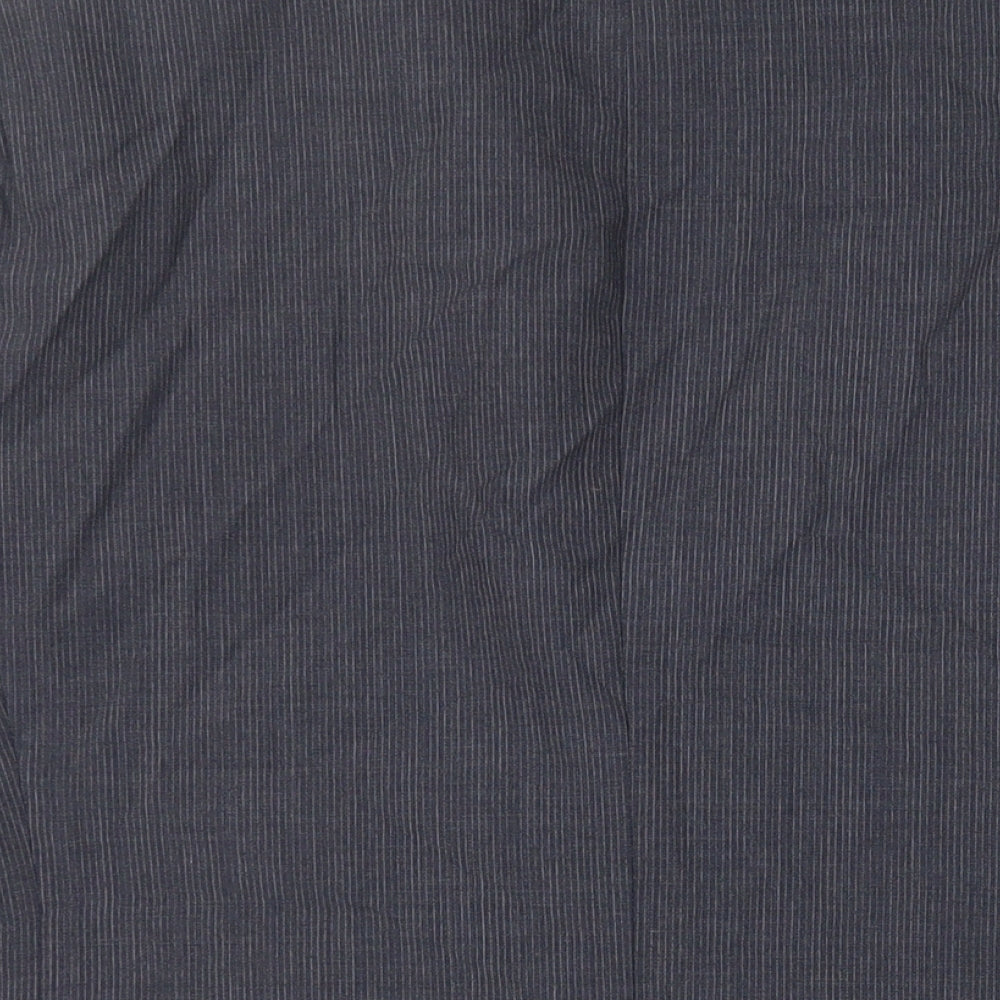 Brand and care label for Hammond & Co. men’s blue striped wool jacket suit jacket, size 46, regular