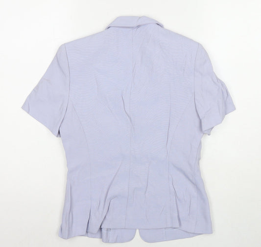 Dorothy Perkins Womens Blue Jacket Blazer Size 6 Button