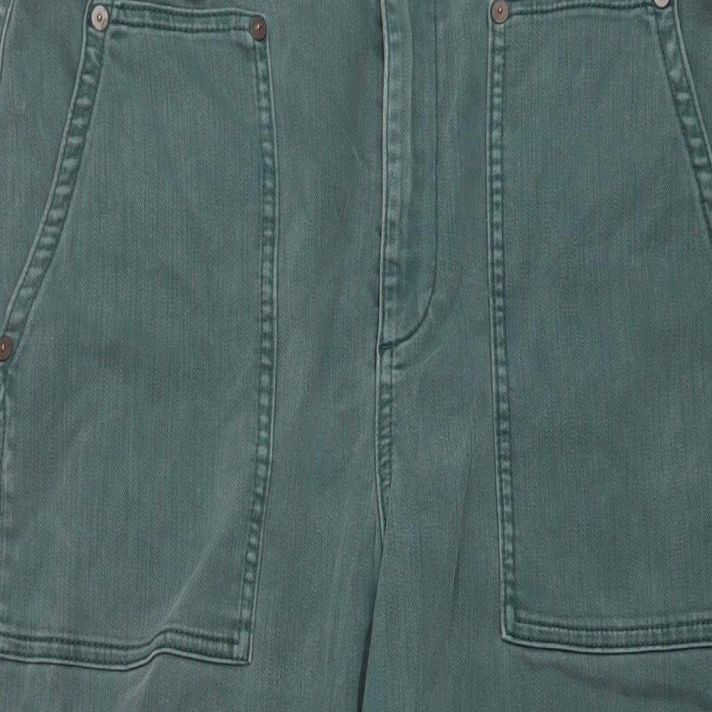 Gap Womens Green Cotton Mom Jeans Size 10 L25 in Regular Button