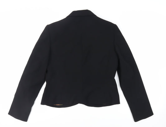 Patrick Mendes Womens Black Jacket Blazer Size M Button