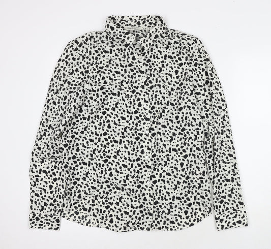 Womens UK Size S Brave Soul Multicoloured Polyester Button-Up