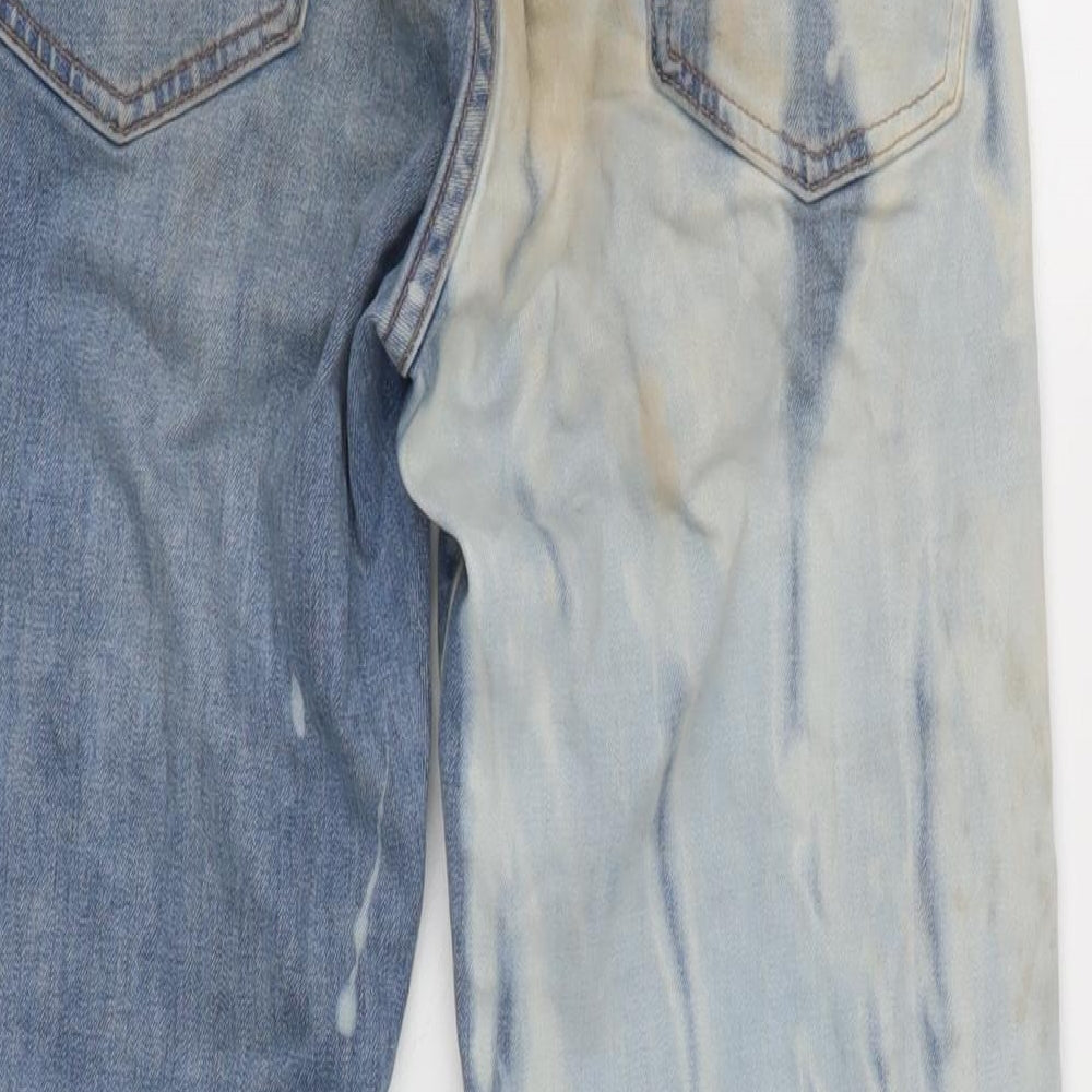 Levi's Mens Blue Cotton Blend Straight Jeans Size 26 in L29 in Regular Zip