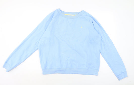 Womens UK 12 Regular Jack Wills Blue Pullover Sweatshirt