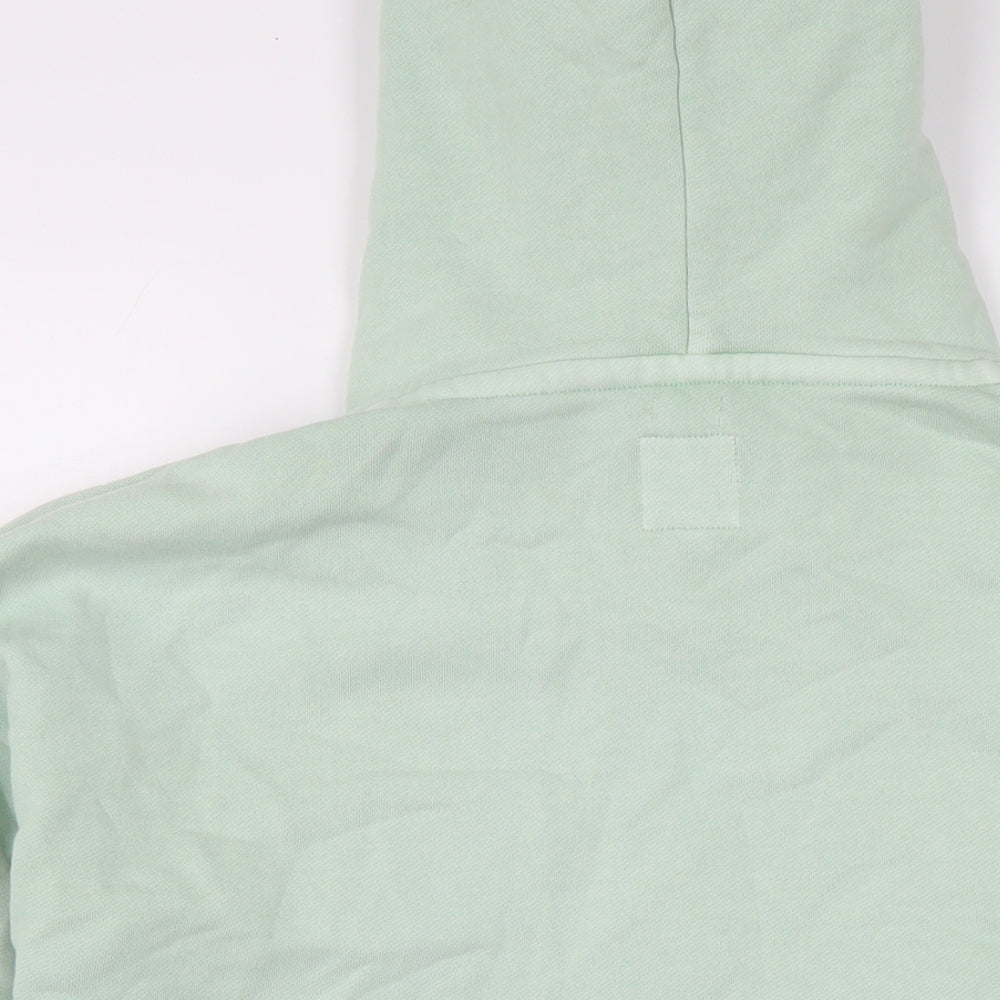 Jack Wills Womens Green Cotton Full Zip Hoodie Size 12