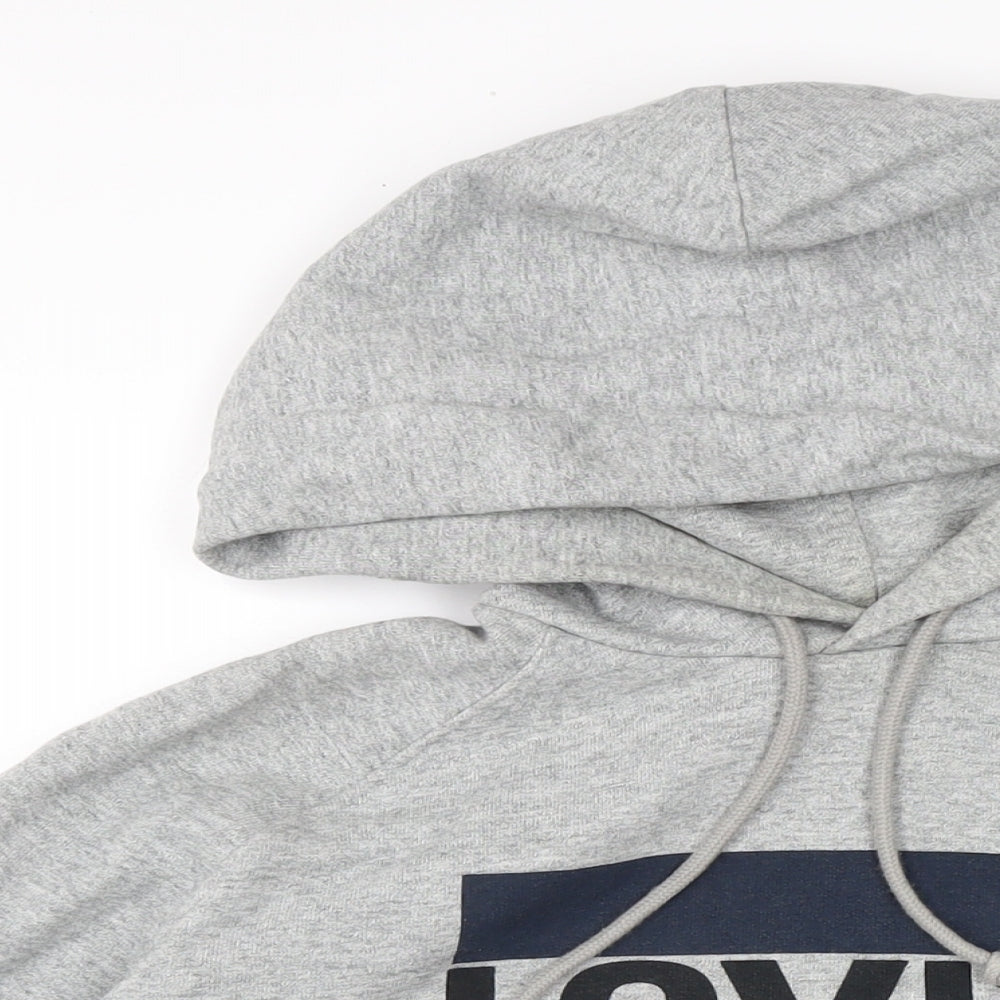 Levi's Mens Grey Cotton Pullover Hoodie Size XS