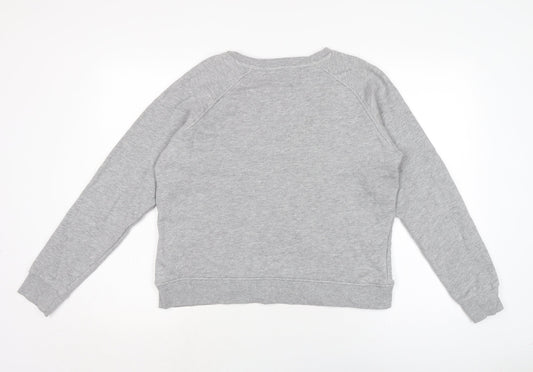 NEXT Womens Grey Cotton Pullover Sweatshirt Size M