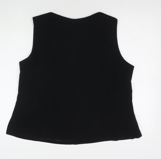 Womens UK Size 22 St Michael Black Polyester Tank
