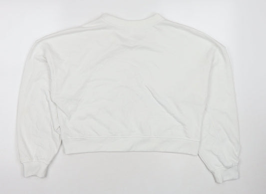 Missguided Womens White Polyester Pullover Sweatshirt Size 6 Pullover