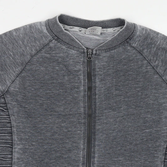Cup2 Mens Grey Polyester Full Zip Sweatshirt Size M