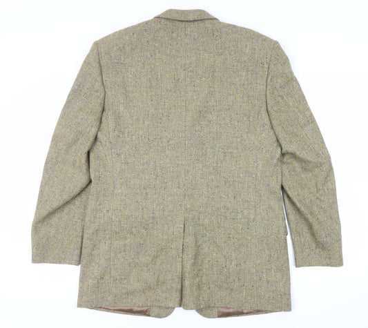 Marks and Spencer Mens Green Jacket Blazer Size 40 Button