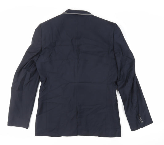 NEXT Mens Blue Polyester Jacket Suit Jacket Size 40 Regular
