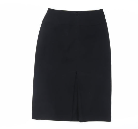 Offshoot Womens Black Polyester Straight & Pencil Skirt Size 10 Zip