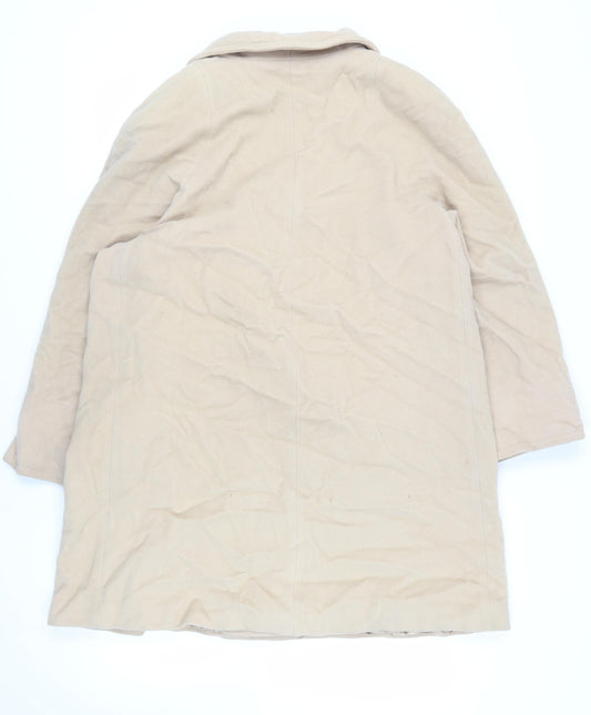 Alibi Moda Womens Beige Pea Coat Coat Size 20 Button - Vintage