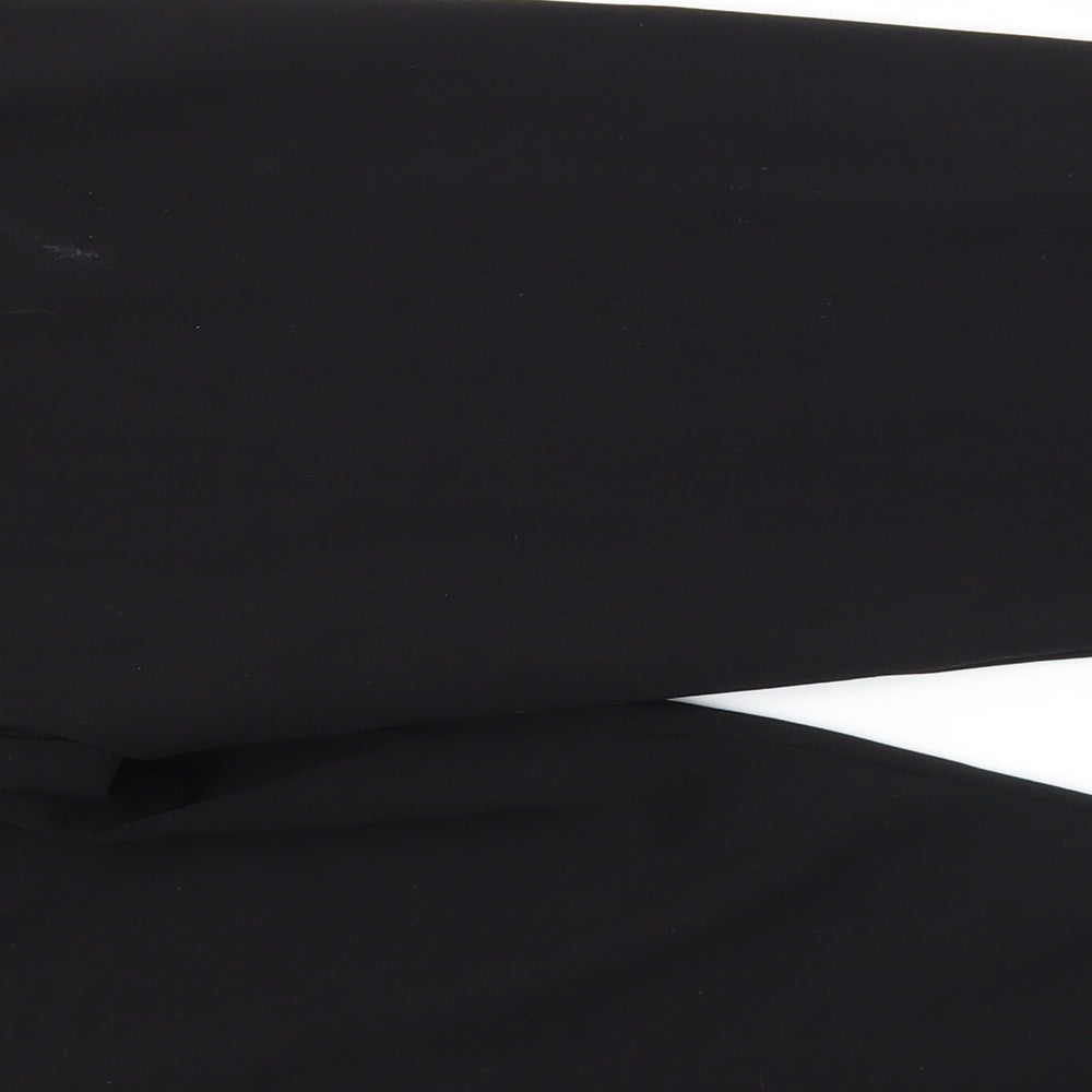 Quiz Womens Black Polyester Capri Trousers Size 16 L24 in Regular