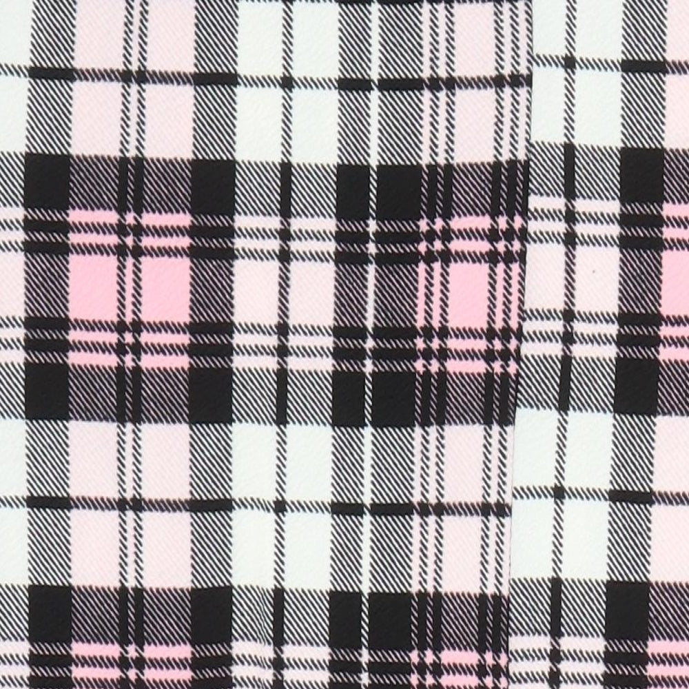 Kaaya Womens Multicoloured Check Polyester Pencil Dress Size 16 Round Neck