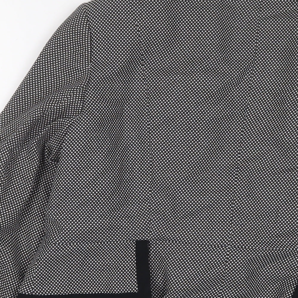 Marks and Spencer Womens Grey Jacket Blazer Size 14 Button