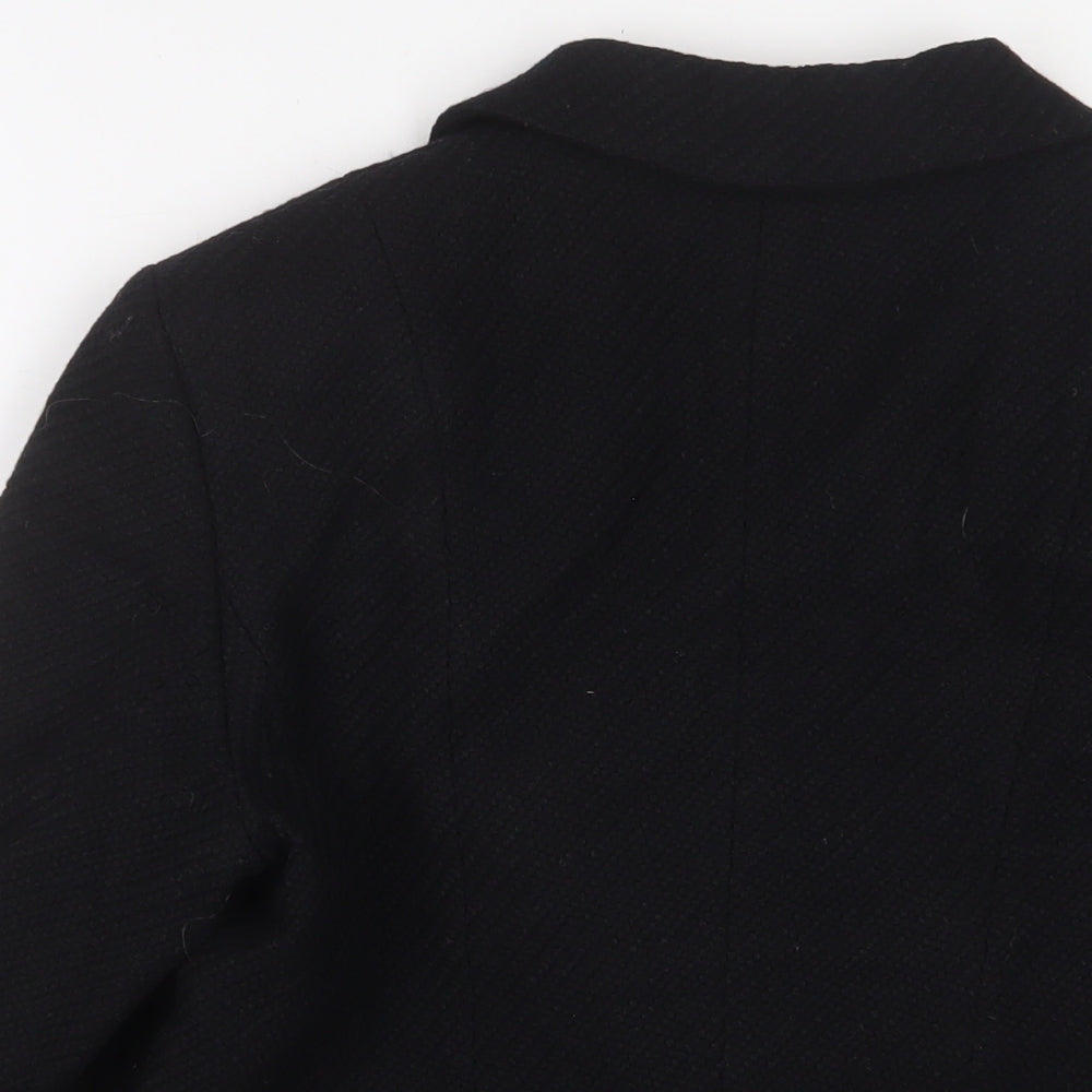 Marks and Spencer Womens Black Jacket Blazer Size 14 Button