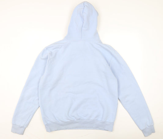 Disney Womens Blue Cotton Pullover Hoodie Size M