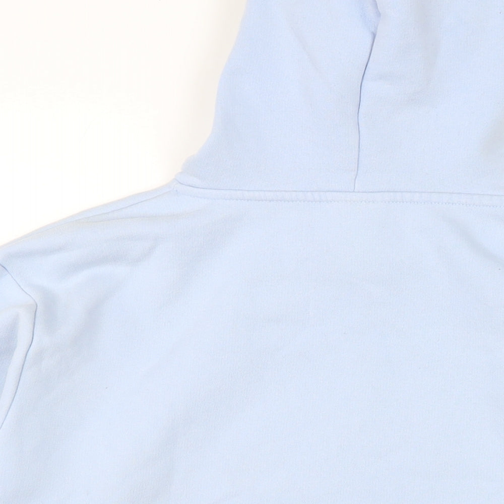 Disney Womens Blue Cotton Pullover Hoodie Size M