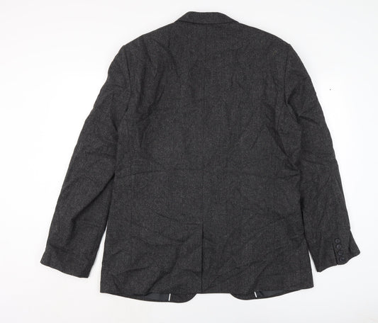 Taylor & Wright Mens Grey Jacket Size 44 Button