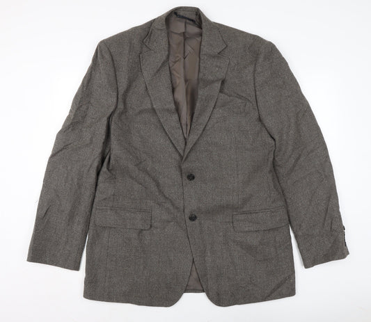 Marks & Spencer Mens Brown Jacket Size XL Button