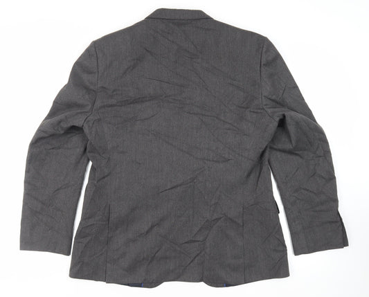 Marks and Spencer Mens Grey Polyester Jacket Suit Jacket Size 42 Regular