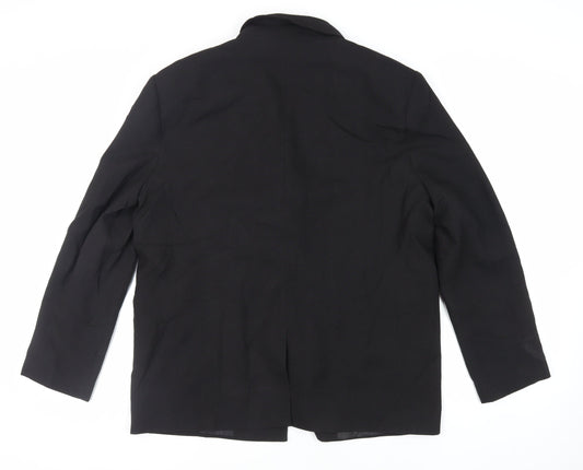 COLLUSION Womens Black Jacket Blazer Size 12 Button - Oversized