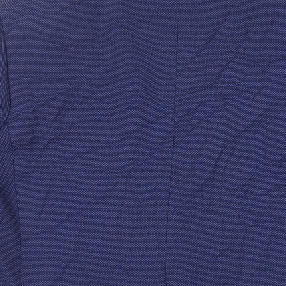 Marks and Spencer Mens Blue Polyester Jacket Suit Jacket Size 40 Regular