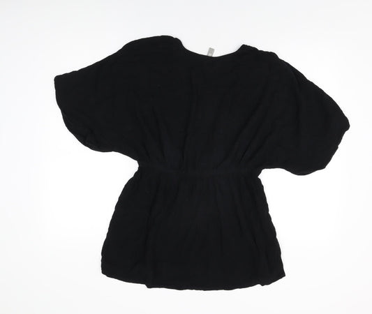 ASOS Womens Black Cotton Cover Up Size 12