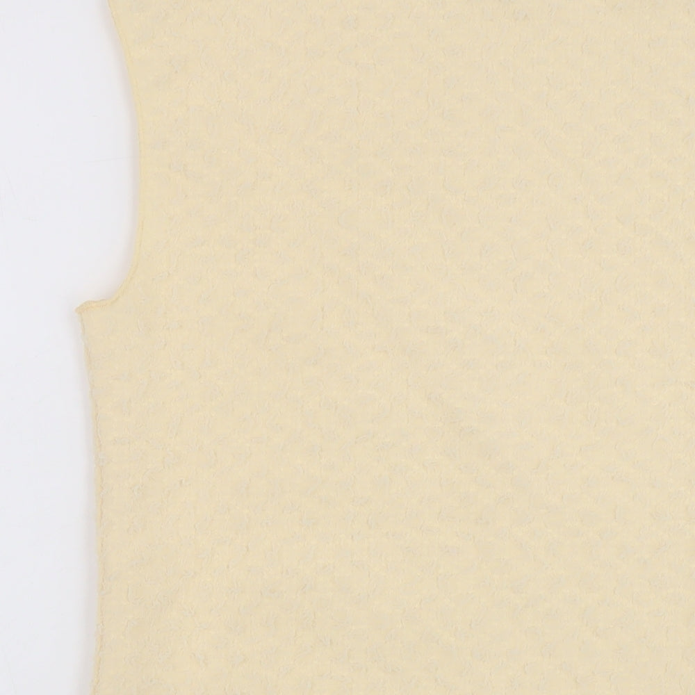 Marks and Spencer Womens Beige Polyester Basic Tank Size 12 Mock Neck