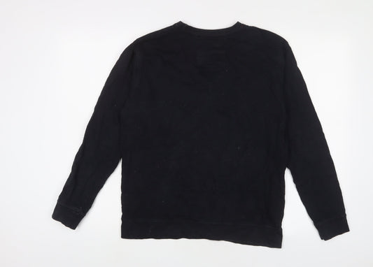 Soul Sister Womens Black Cotton Pullover Sweatshirt Size M Pullover