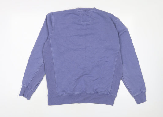 Crew Clothing Mens Purple Cotton Pullover Sweatshirt Size L