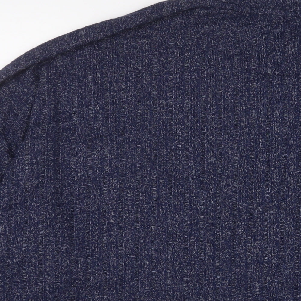 Marks and Spencer Womens Blue Solid Viscose Top Pyjama Top Size 18