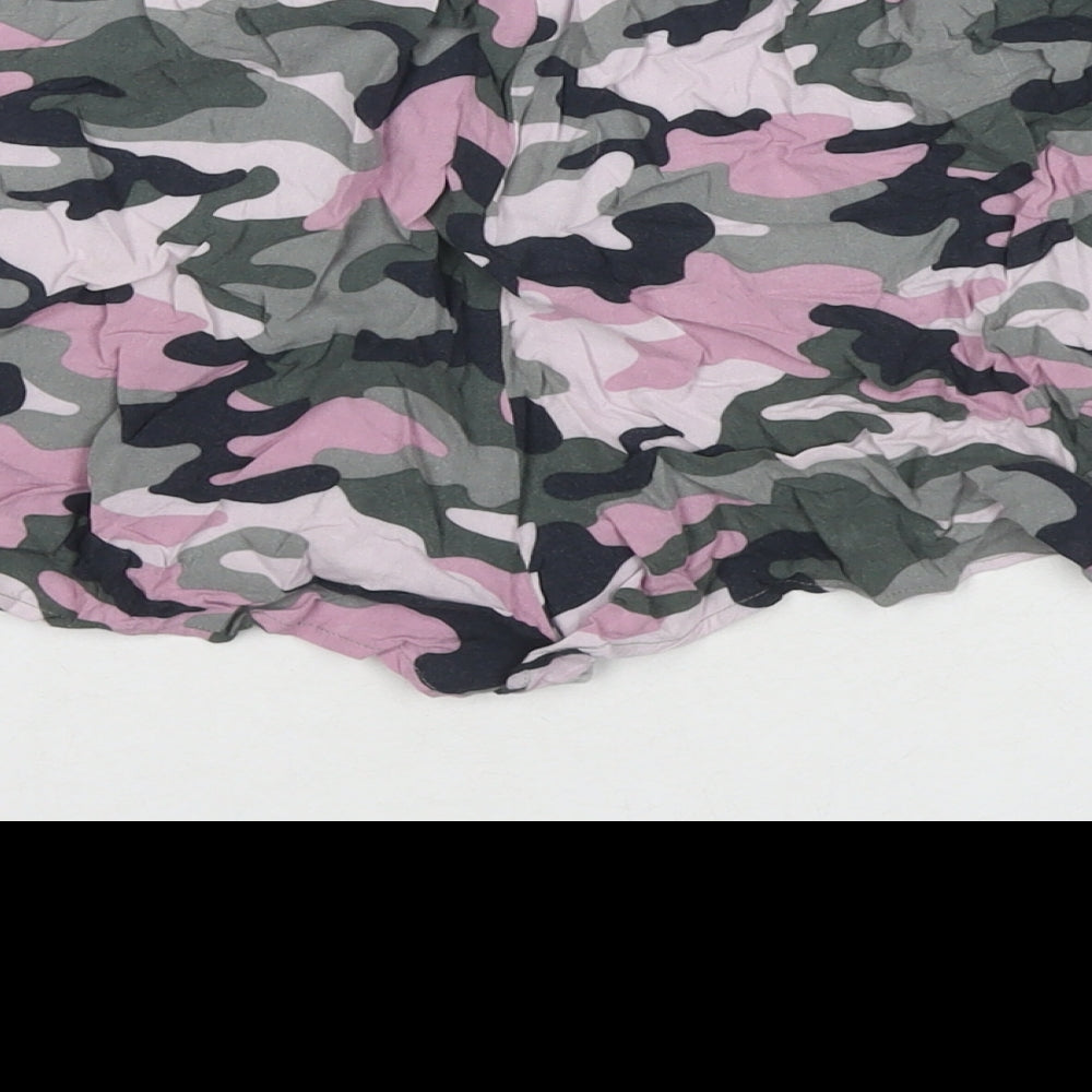 New Look Girls Multicoloured Camouflage Viscose Hot Pants Shorts Size 15 Years L3 in Regular Drawstring