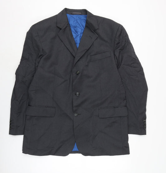 Berwin & Berwin. Mens Grey Jacket Size 44 Button