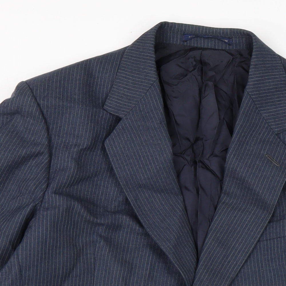 Dunn & Co Mens Blue Jacket Size 44 Button
