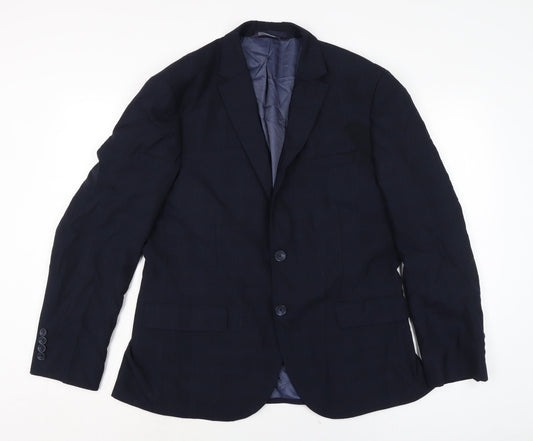 Marks & Spencer Mens Blue Gilet Jacket Size 40 Button