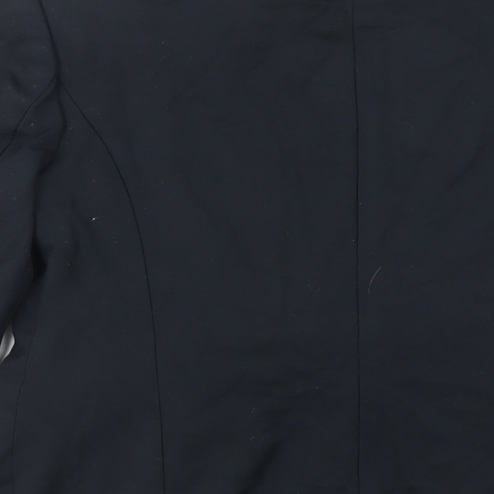 Marks and Spencer Womens Black Jacket Blazer Size 12 Button