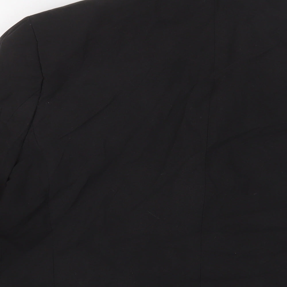 Brook Taverner Womens Black Jacket Blazer Size 14 Button