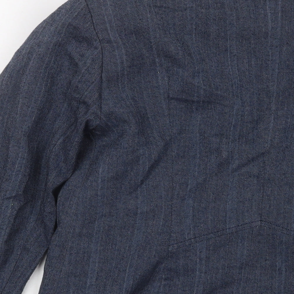 NEXT Womens Blue Jacket Blazer Size 10 Button