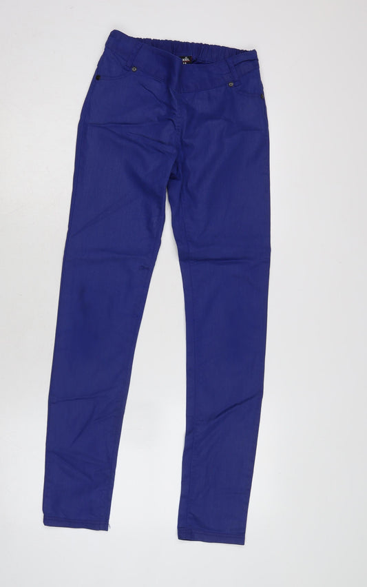 D-XEL Womens Black Cotton Blend Tapered Jeans Size 26 in L30 in Extra-Slim Zip