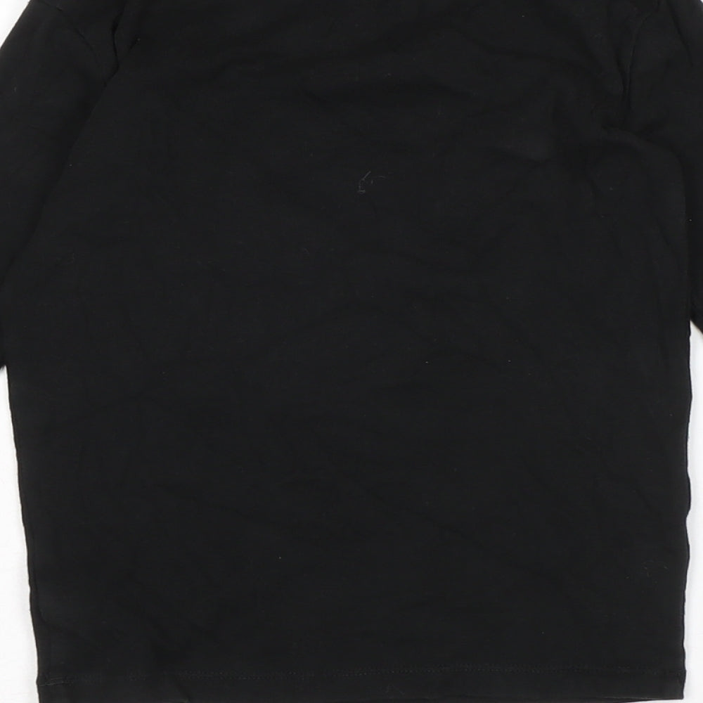 Gap Girls Black Solid Cotton Top Pyjama Top Size 10 Years