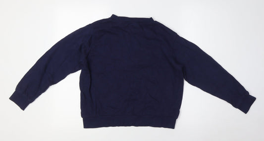 ASOS Womens Blue Cotton Pullover Sweatshirt Size 8