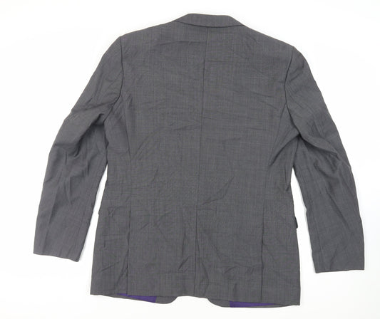 Marks and Spencer Mens Grey Polyester Jacket Suit Jacket Size 44 Regular