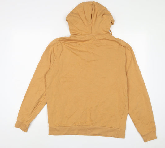 ASOS Mens Brown Cotton Pullover Hoodie Size M