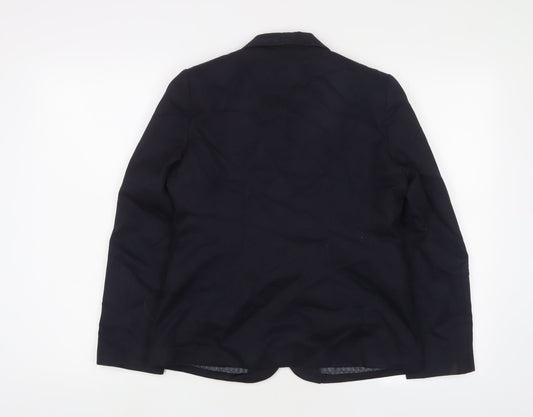 Aspire Boys Blue Jacket Blazer Size 8 Years Button