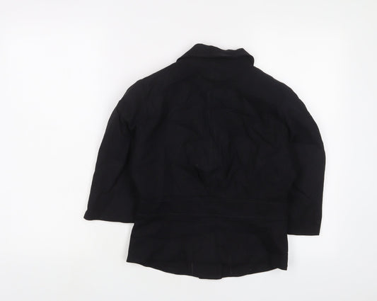 NEXT Womens Black Jacket Blazer Size 8 Button