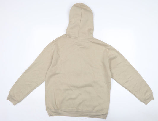 Disney Womens Beige Cotton Pullover Hoodie Size M